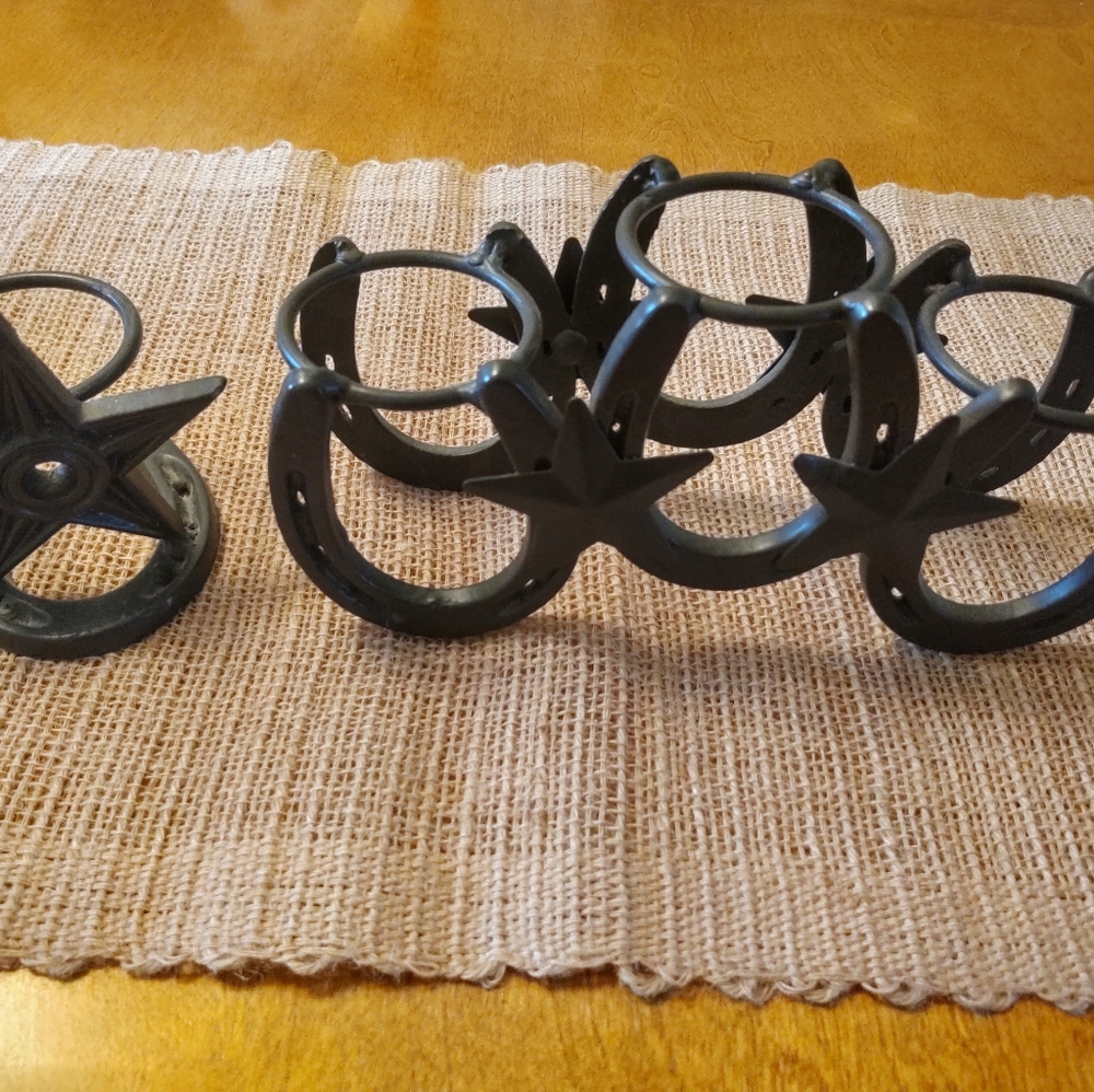 Rustic tea candle holder